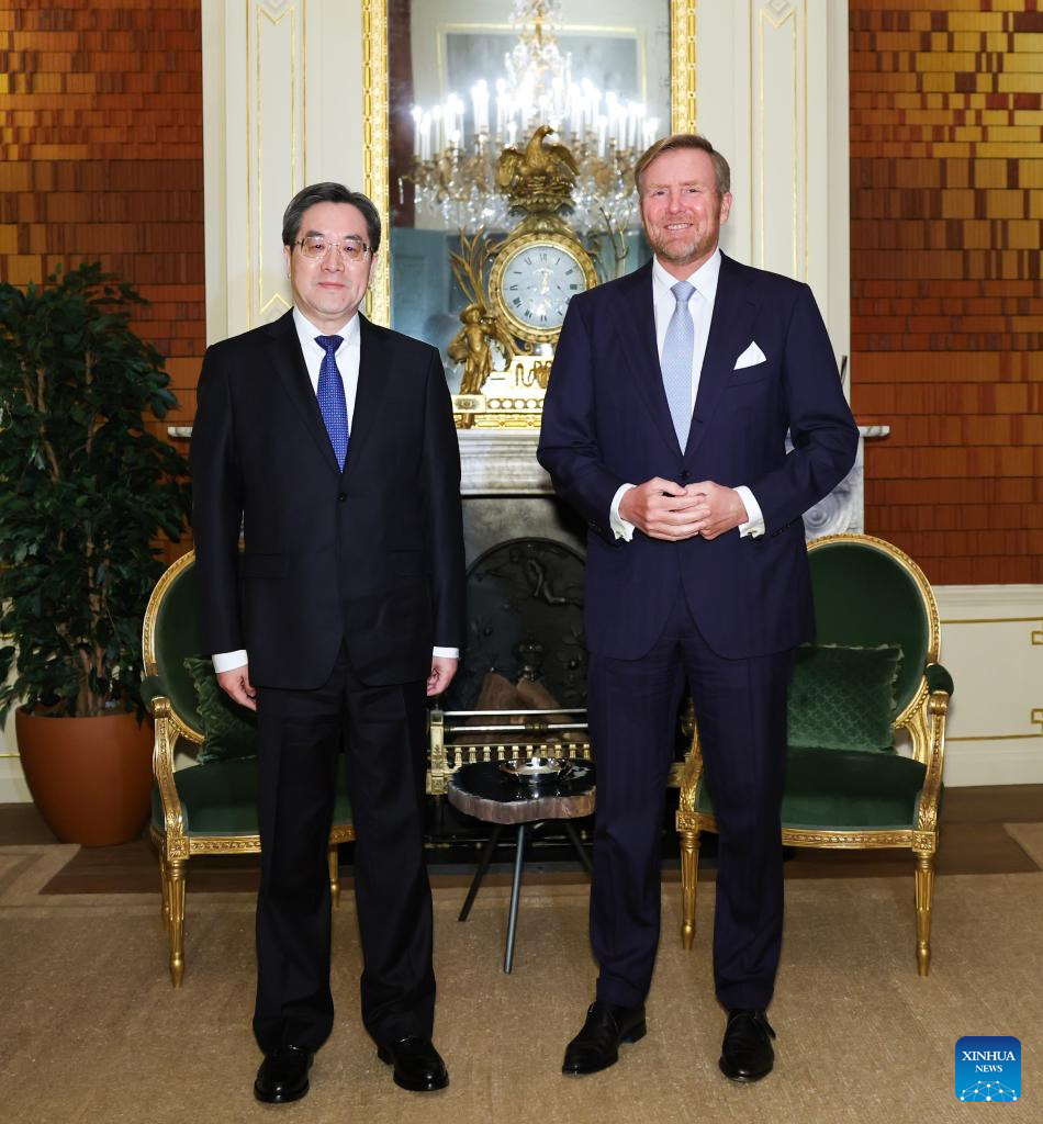 Vice Premier Ding Xuexiang with King Willem-Alexander
