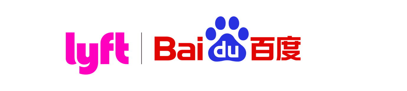 Lyft Baidu Logo Lockup. 