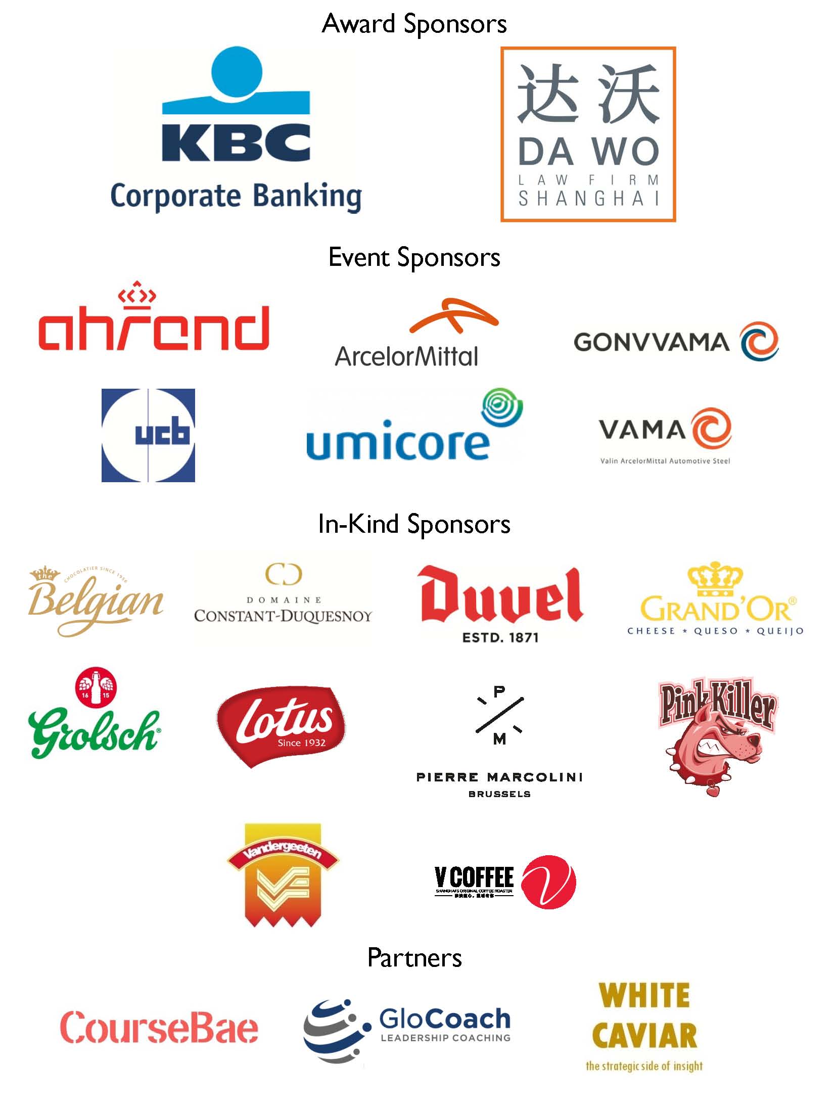 Sponsors and Partners 2019